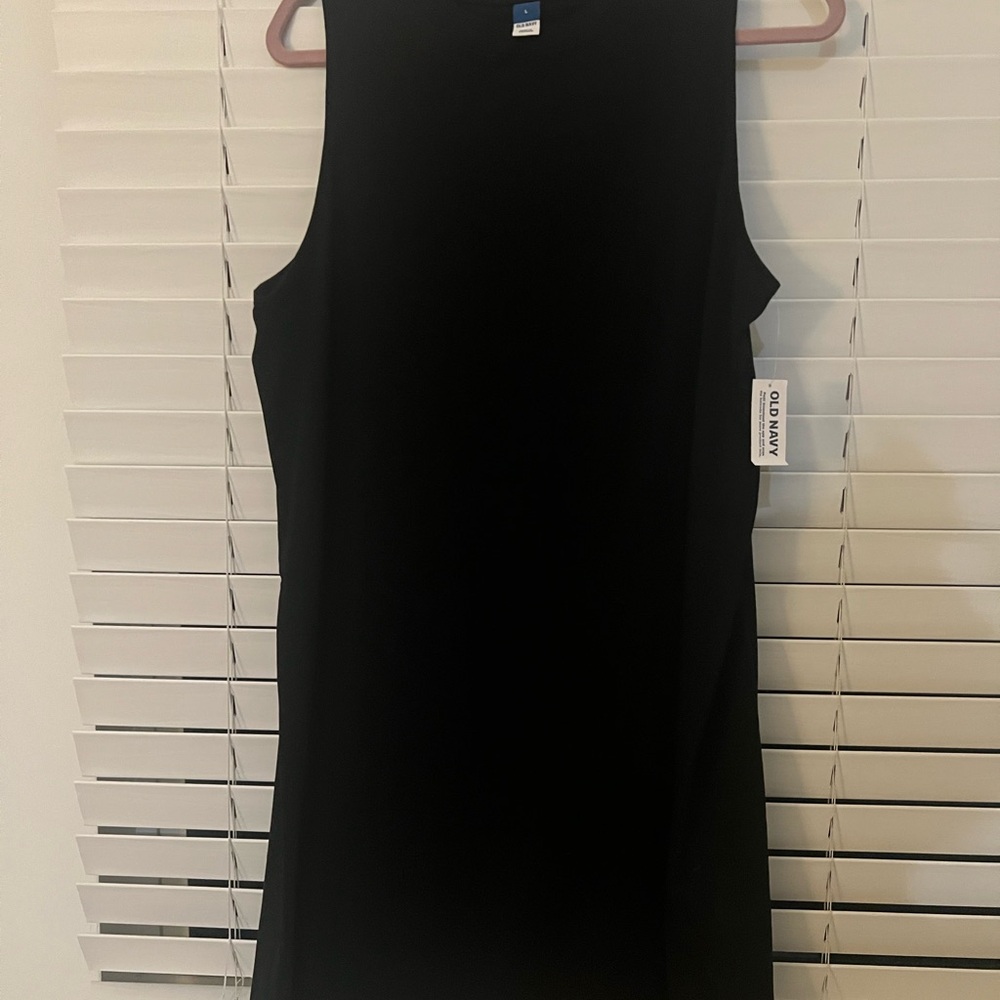 Old Navy Black Sheath Midi Cocktail Dress